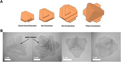 Solvothermal growth of moiré superlattices in antimony telluride spiral-type nanoplates